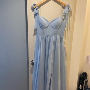 Revelry Sky Blue Bridesmaid Dress